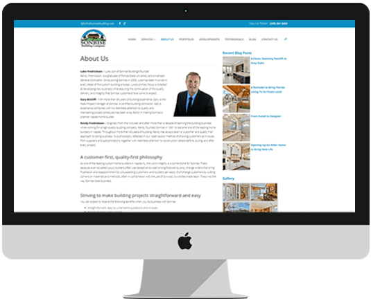 Real estate website design features