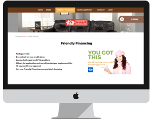 Furniture Shop Website Design Features