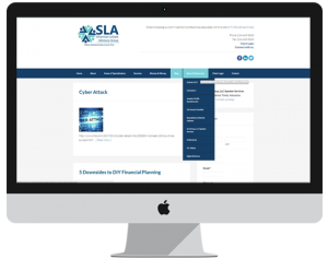 financial website design features