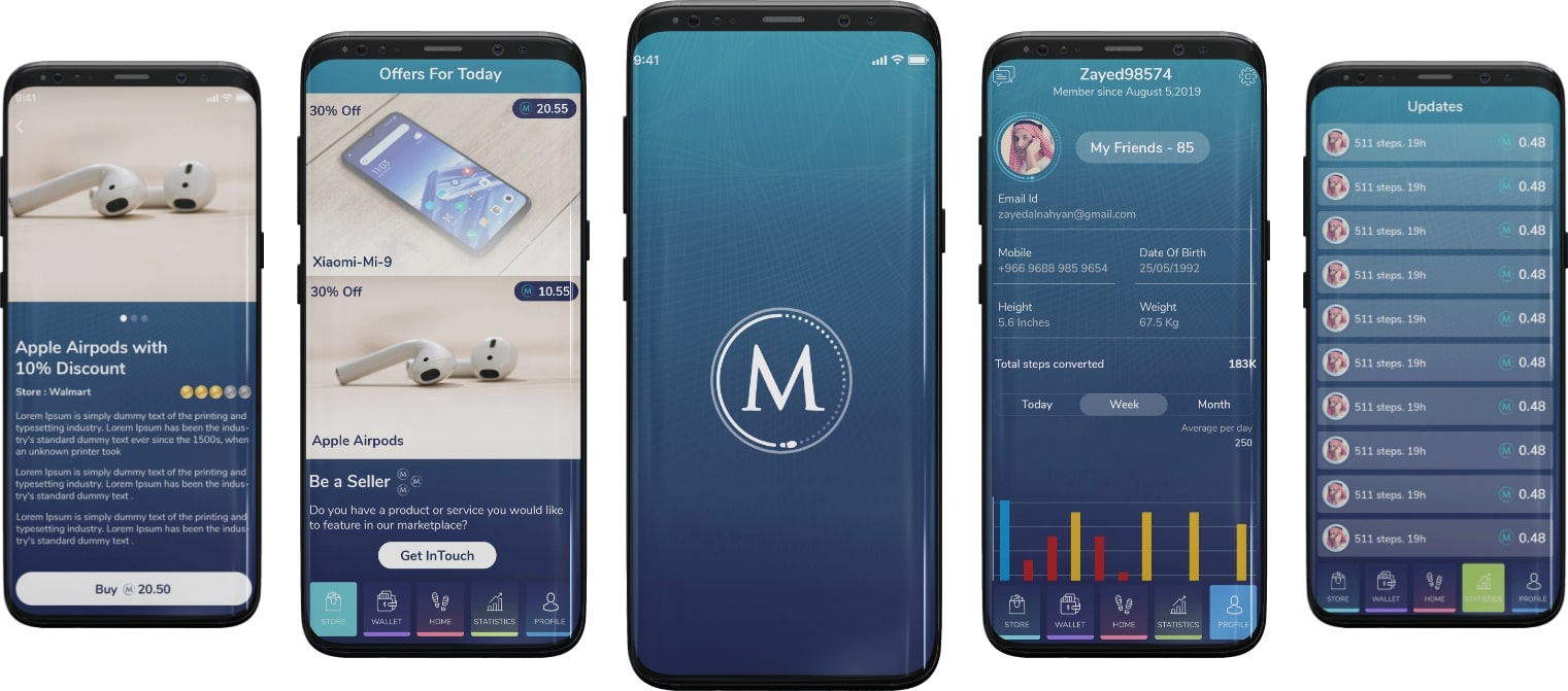 screenshot health fitness app