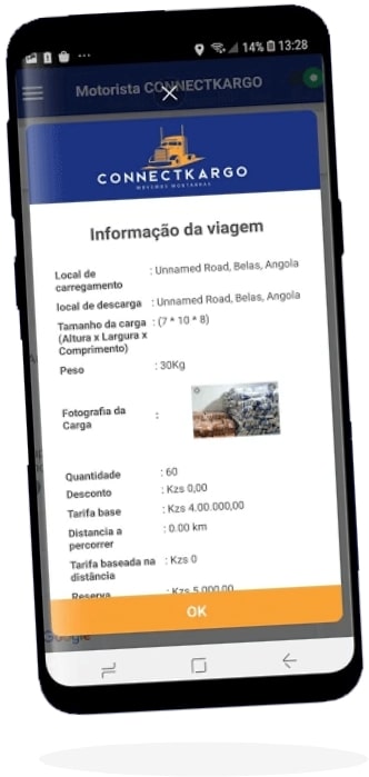 connectcargo customer app screen one
