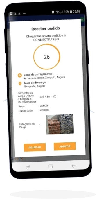 connectcargo customer app screen one