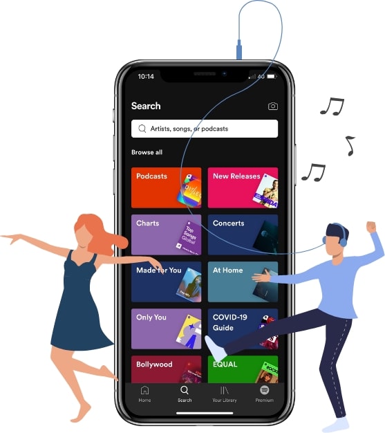 spotify music streaming app features