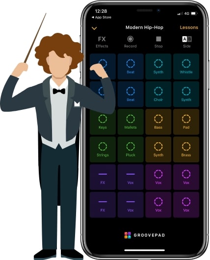 features of groovepad music app