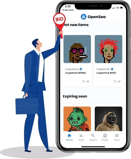 features of the opensea app