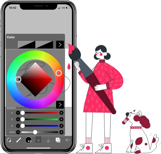 Ibis Paint X App | How To Make a Drawing App to Color a Base?