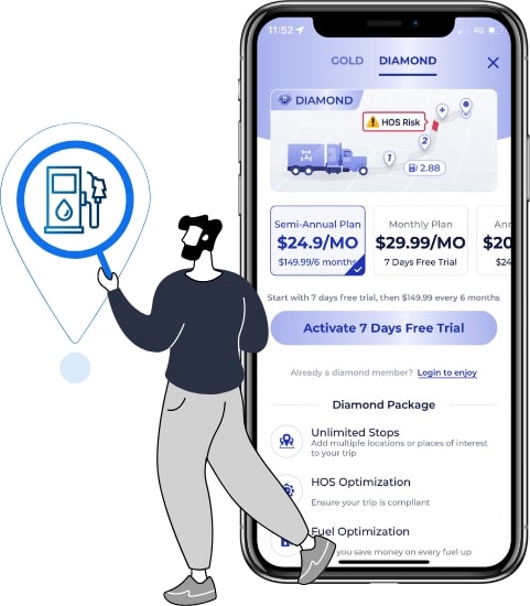 top features of trucker path app