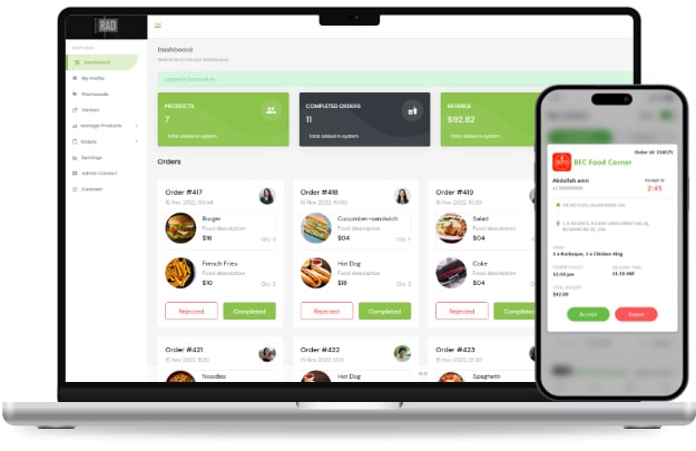 Food Store Owner App and Dashboard Features