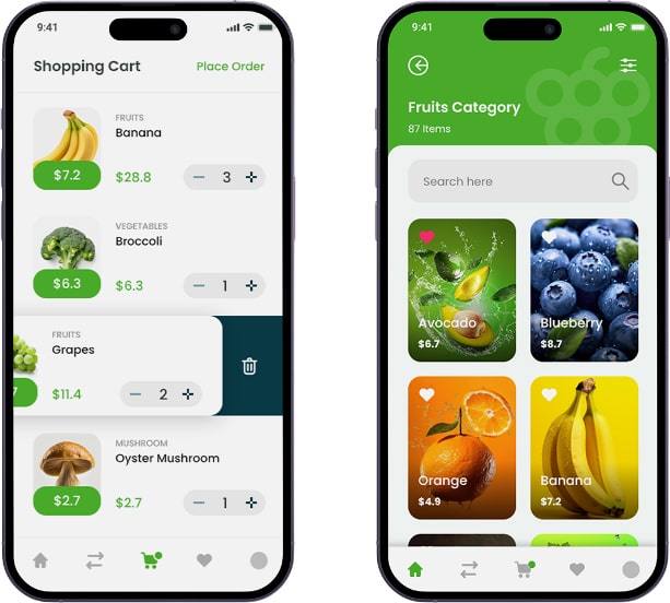 Features of Grocery App for User