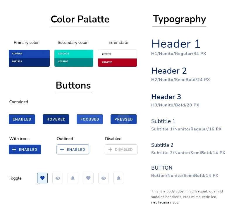 UI style guides
