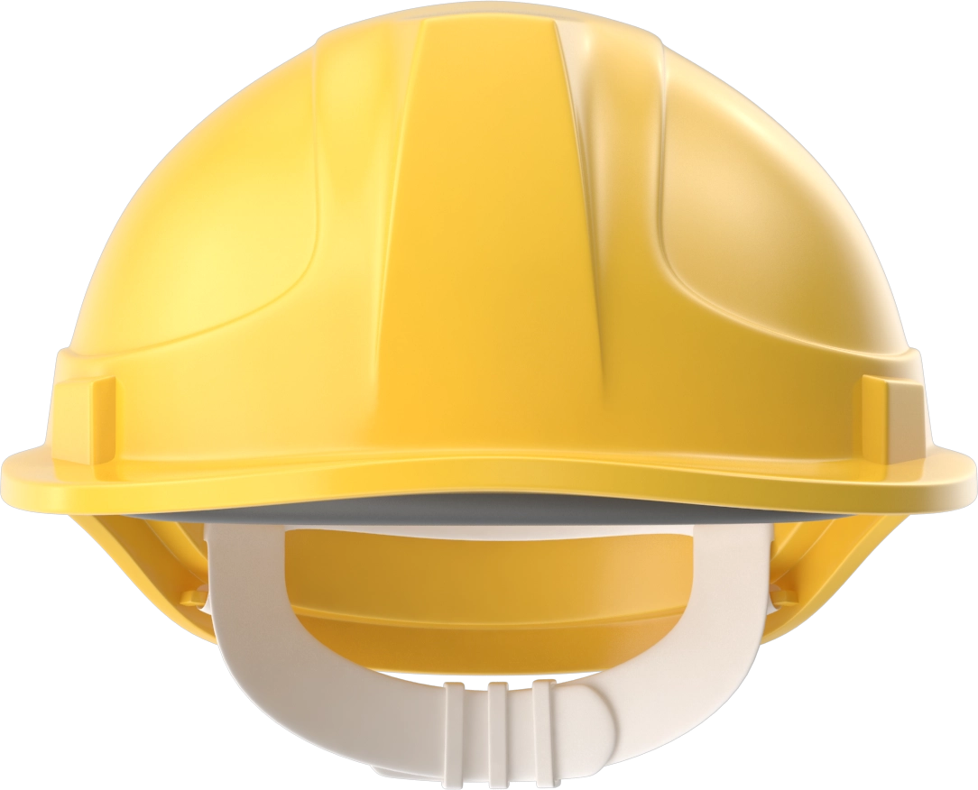 Smart helmet front view