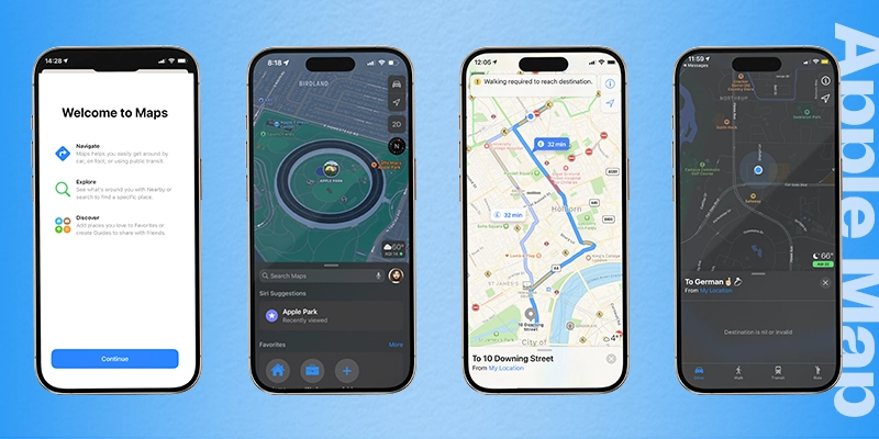 Apple Map Location Tracking App Design