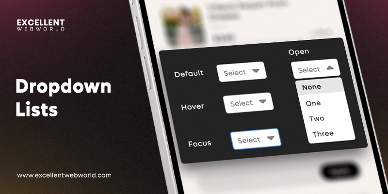 dropdown lists elements and principles of design