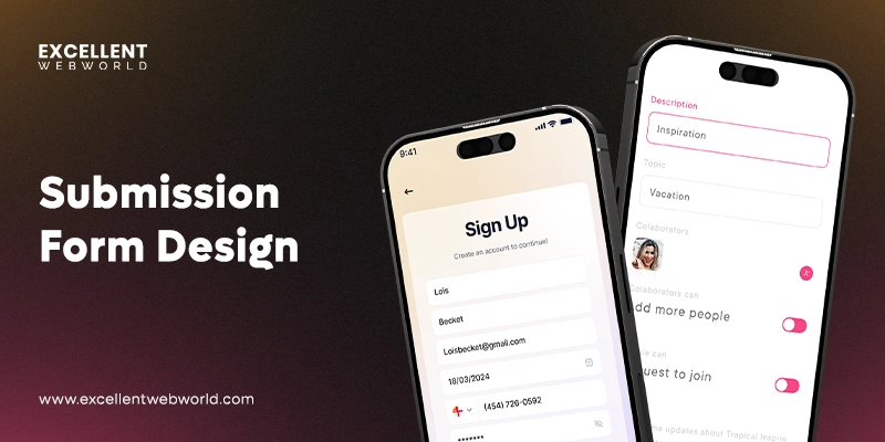submission form design element and principles