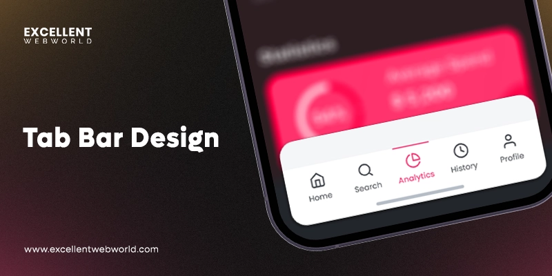 tab bar design for mobile apps