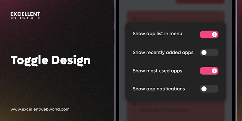 toggles design elements