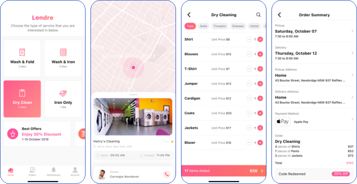 Dry Cleaning Apps