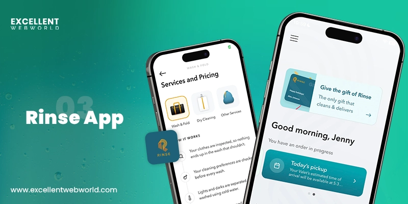 Rinse laundry app