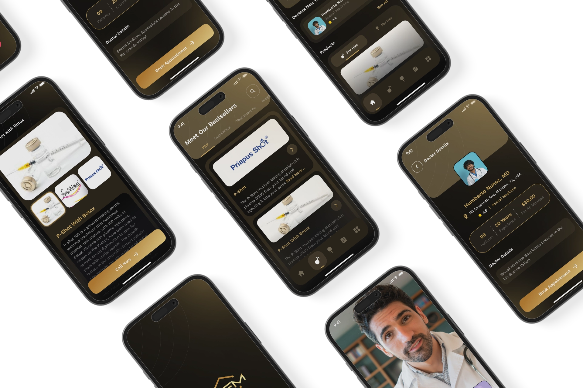 A Medical Application Only For Men App UI Design