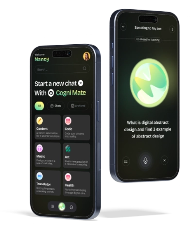 AI chatbot development UI design