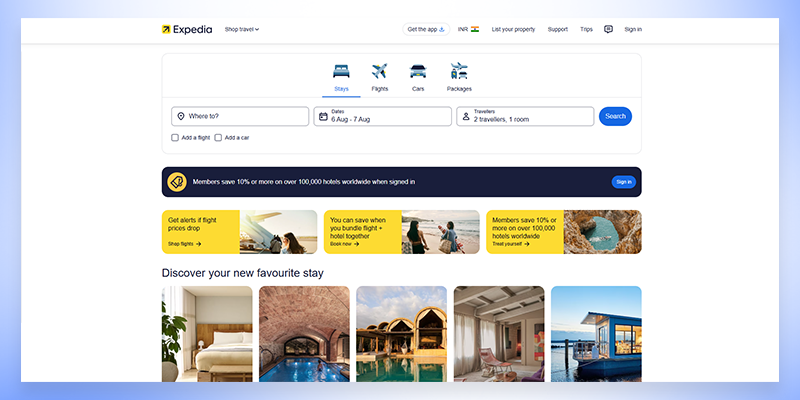 Expedia Marketplace Screenshot