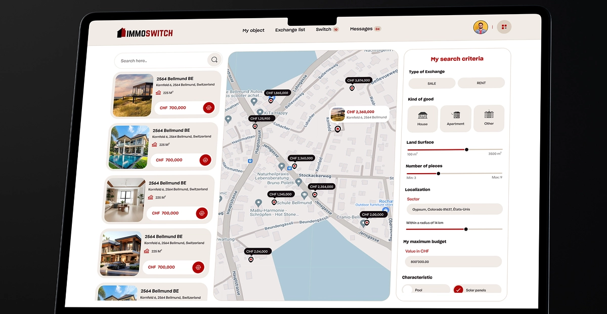 immoswitch marketplace design