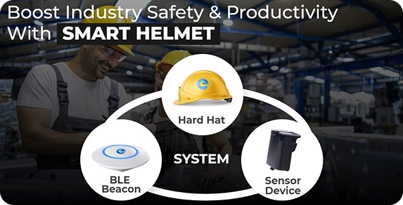 iot smart helmet for industrial workforce management