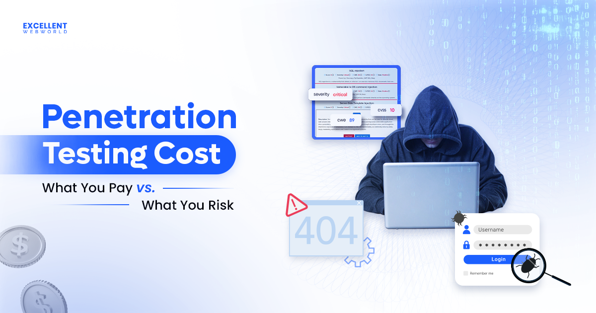 Hacker in a dark hoodie with a laptop illustrating the Penetration Testing Cost comparison: what you pay versus what you risk.