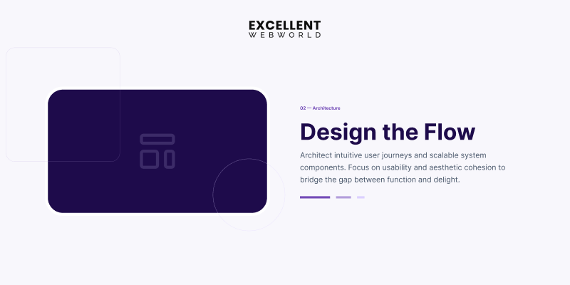 Phase 02 Design the Flow text focusing on intuitive user journeys, scalable components, and aesthetic cohesion.