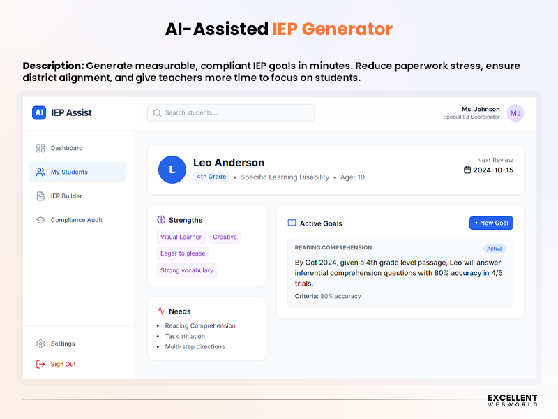 Assisted IEP Generator