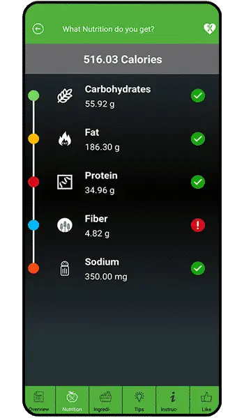 Best Diet Meal Plan App Nutrition Screen