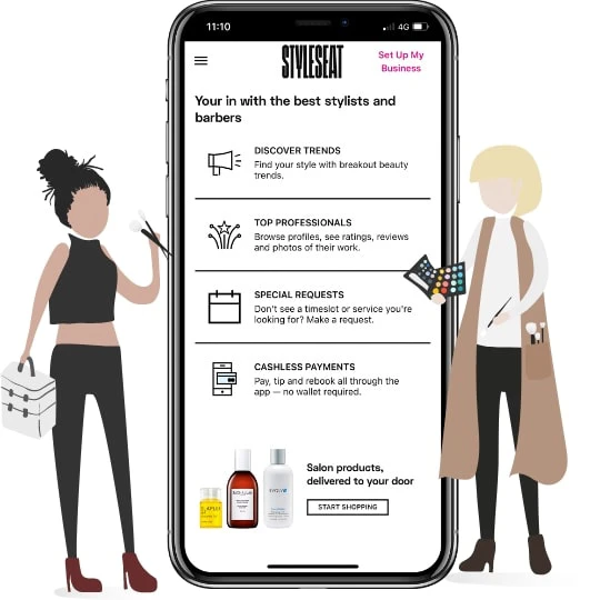 styleseat application features