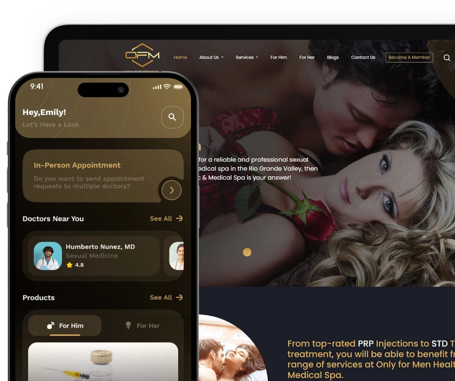 ai based men's sexual wellness healthcare platform