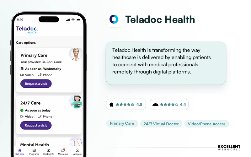 Teladoc Health telehealth app