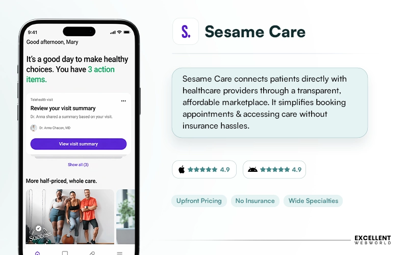 Sesame Care telehealth app