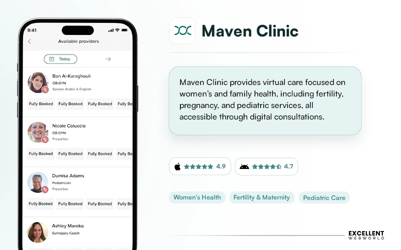 Maven Clinic telehealth app