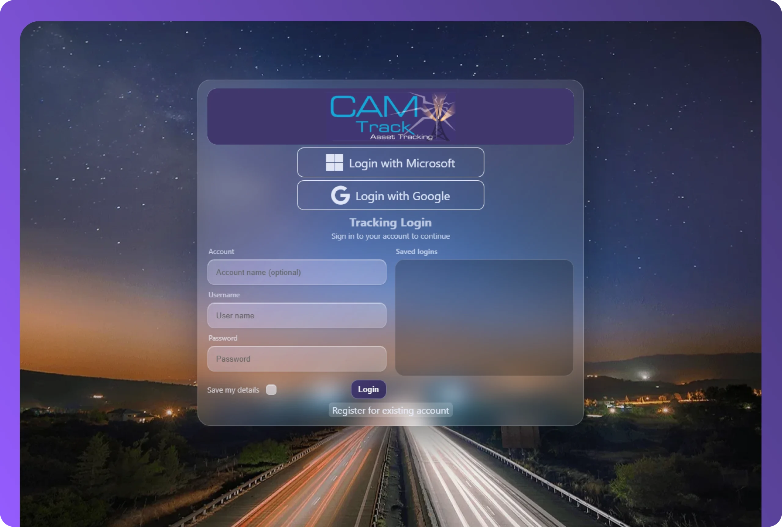 Camtrack platform UI design