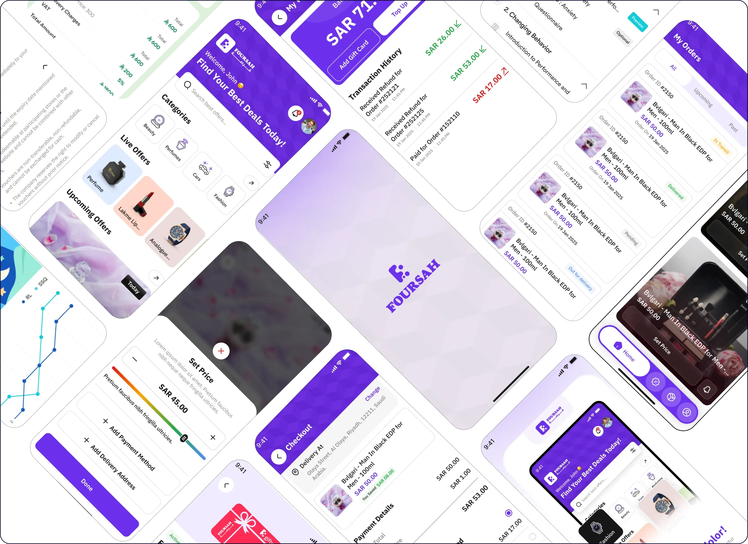 Foursah Gamified E-Commerce Platform UI design