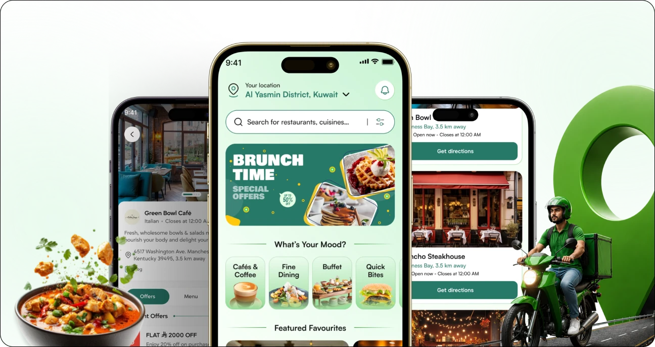 restaurant management platform UI design