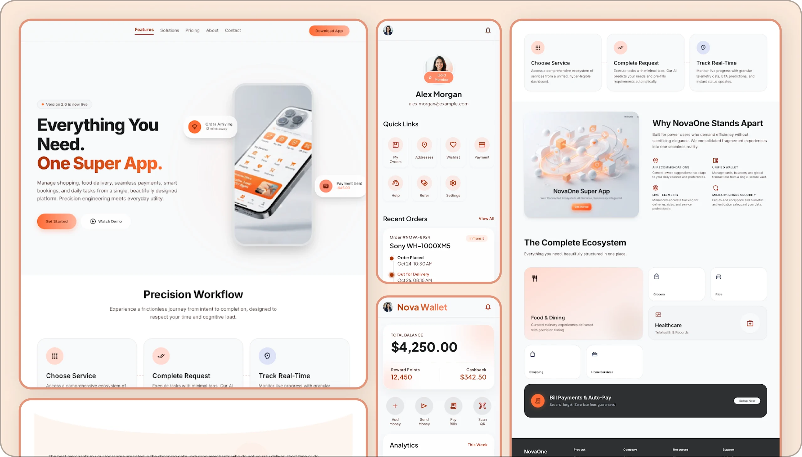 AI driven ecommerce platform UI design