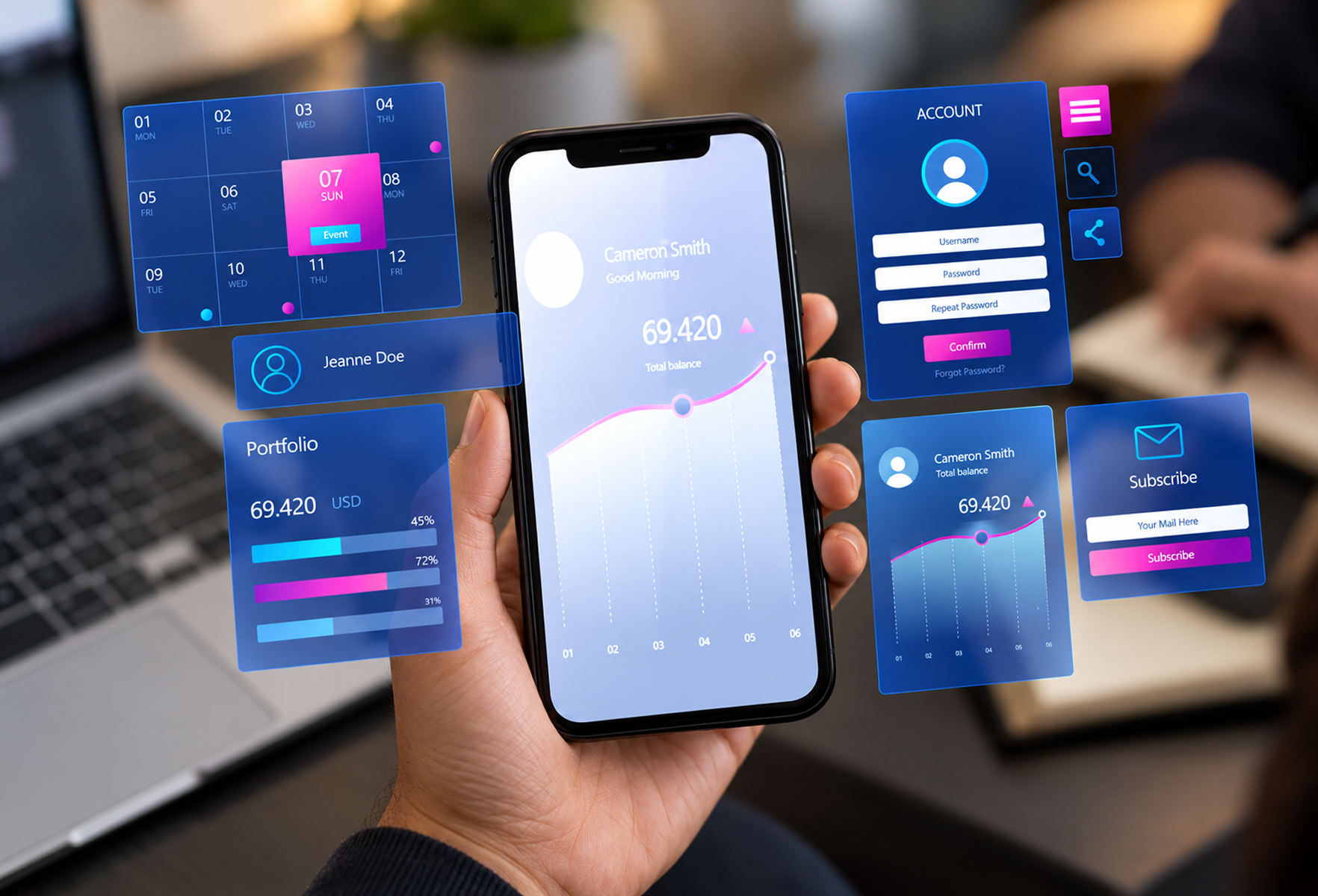 AI Agent App UI Design